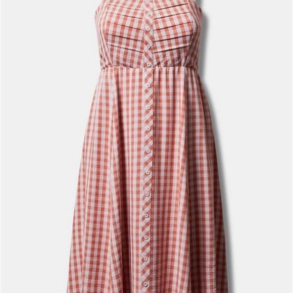 torrid Dresses & Skirts - TORRID SIZE 5 Midi Seersucker Button Front Dress
